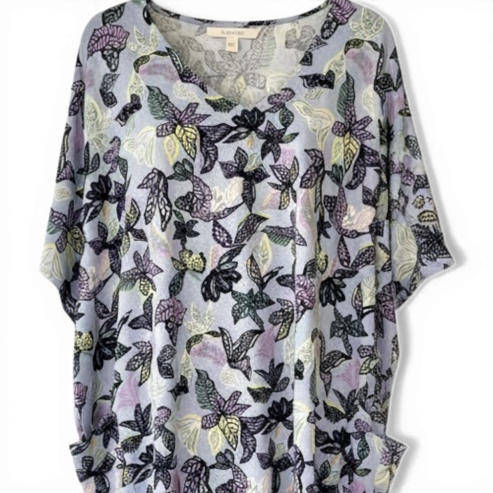 LOGO by Lori Goldstein beach to street caftan, size XL, pockets - Picture 3 of 6